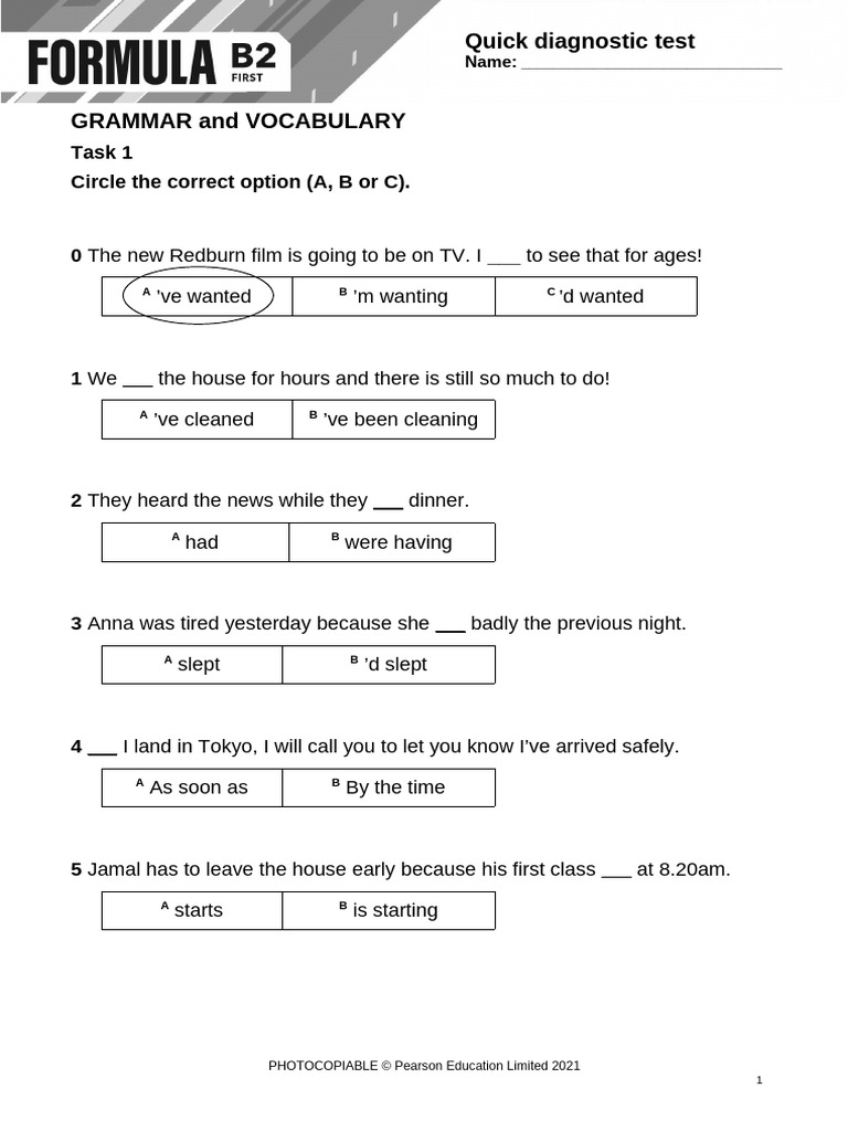 Formula B2 Quick Diagnostic Test DF | PDF