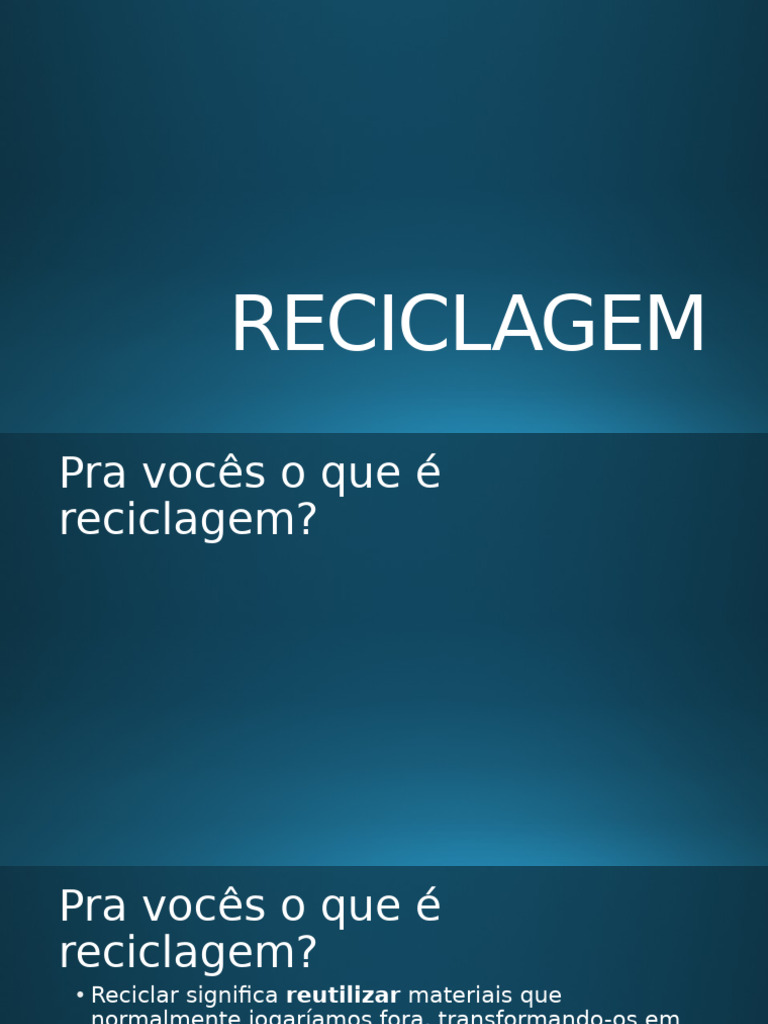 Robôs na Reciclagem: Prototipagem Criativa | PDF