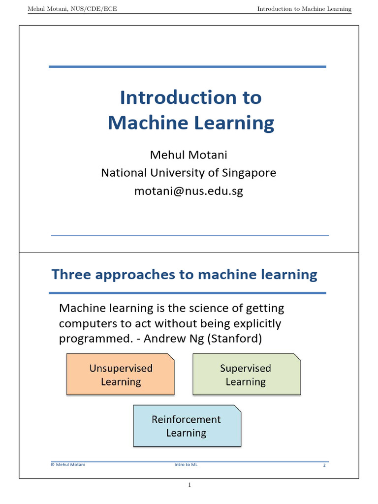 A06-Intro-to-ML (2) | PDF | Machine Learning | Dependent And ...