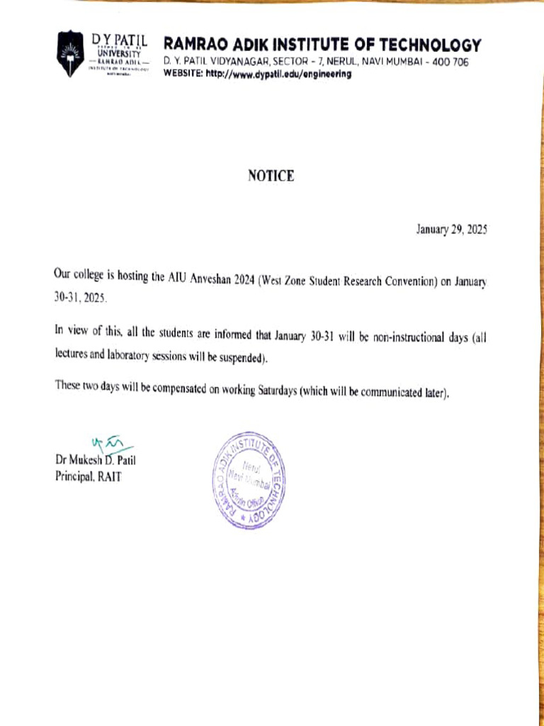 Anveshan Student Notice | PDF