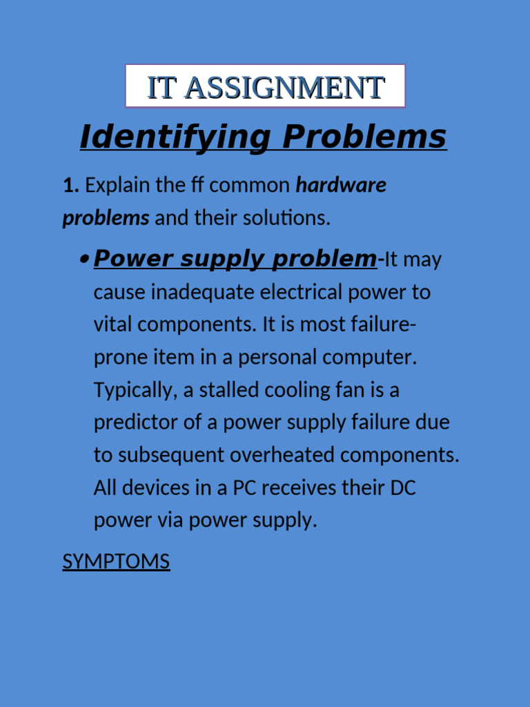Identifying Problems (2) | PDF | Computer File | Booting