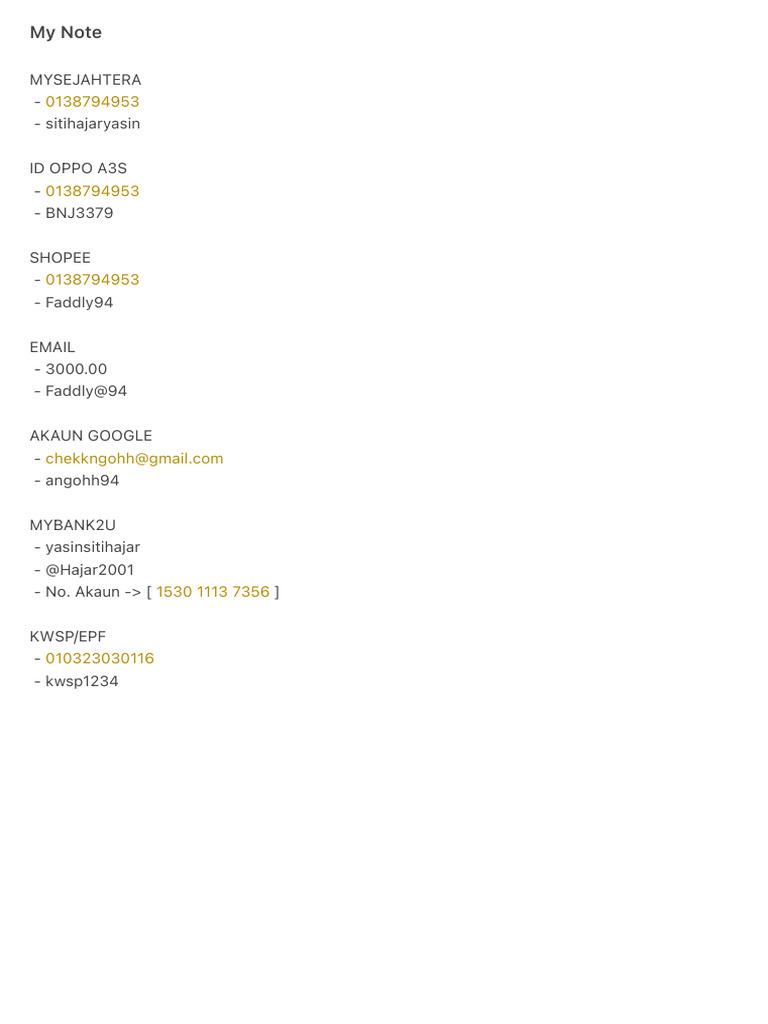 My Note | PDF