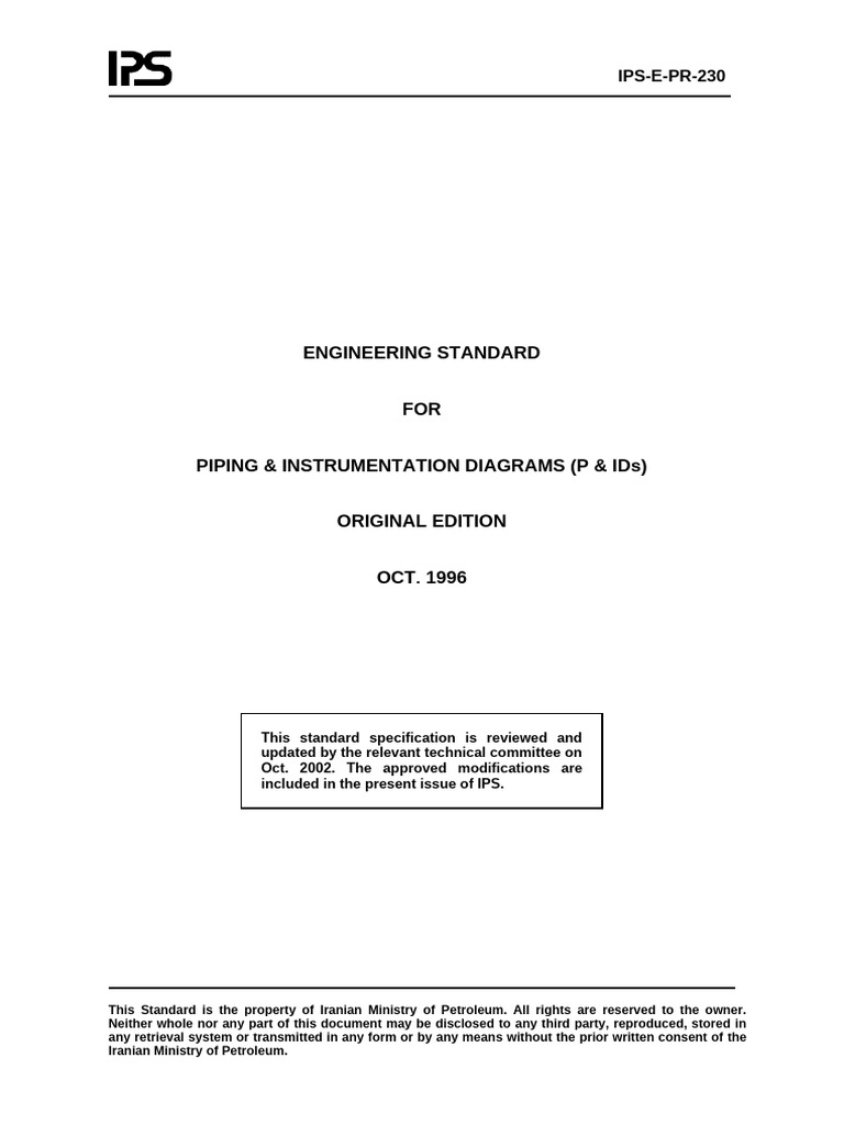 Piping & Instrumentation Diagrams Standard | PDF | Pump | Valve