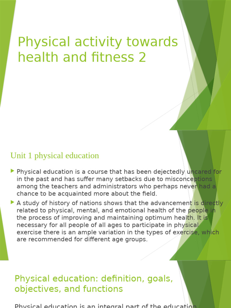 Importance of Physical Education | PDF | Physical Education | Behavior ...
