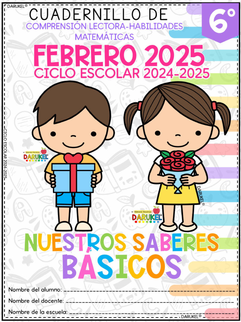 6° Feb1 Nuestros Saberes Darukel 24-25 | PDF
