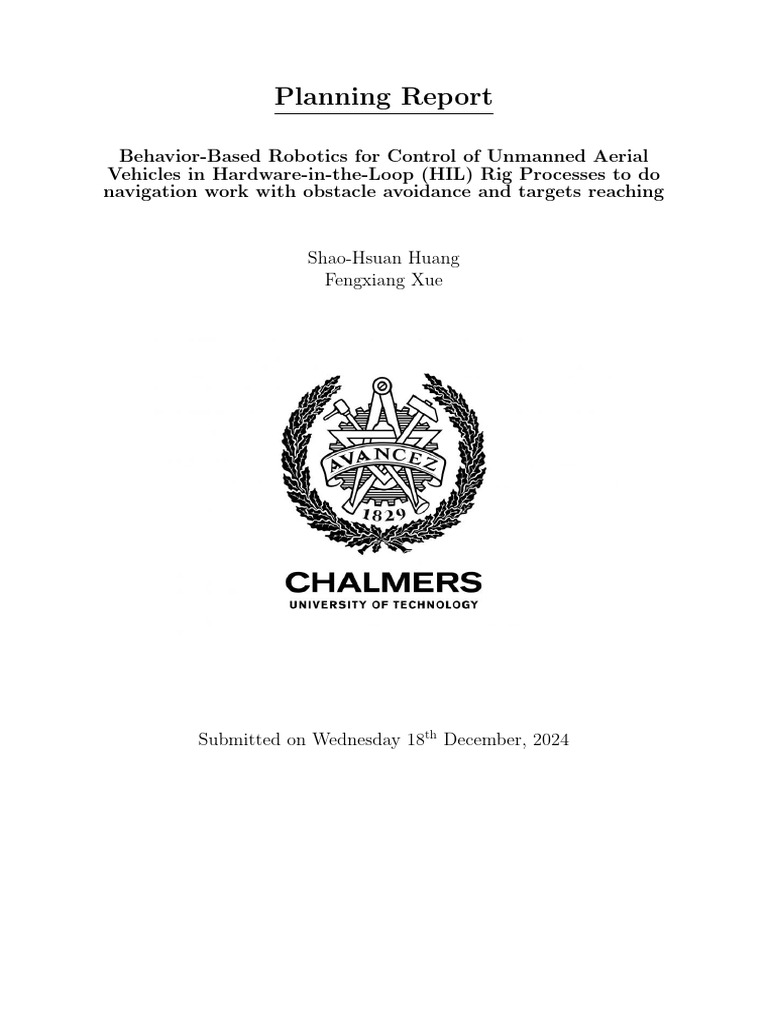 Thesis planning report 1 pdf unmanned aerial vehicle simulation