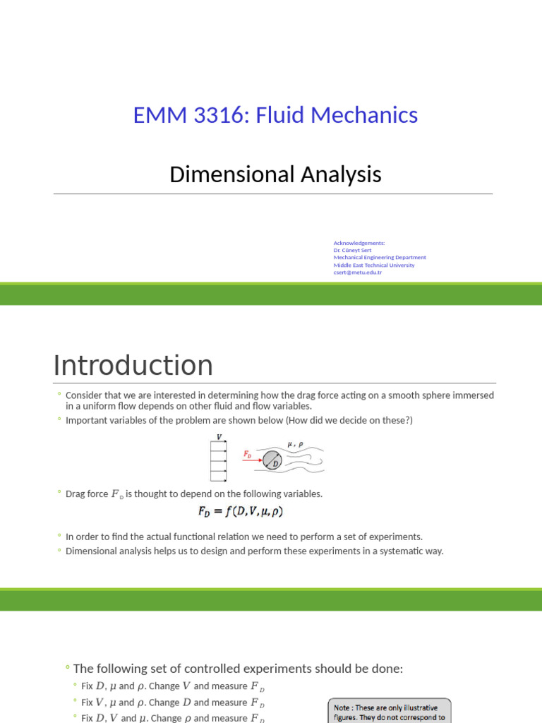 Dimensional Analysis in Fluid Mechanics | PDF | Fluid Dynamics | Force