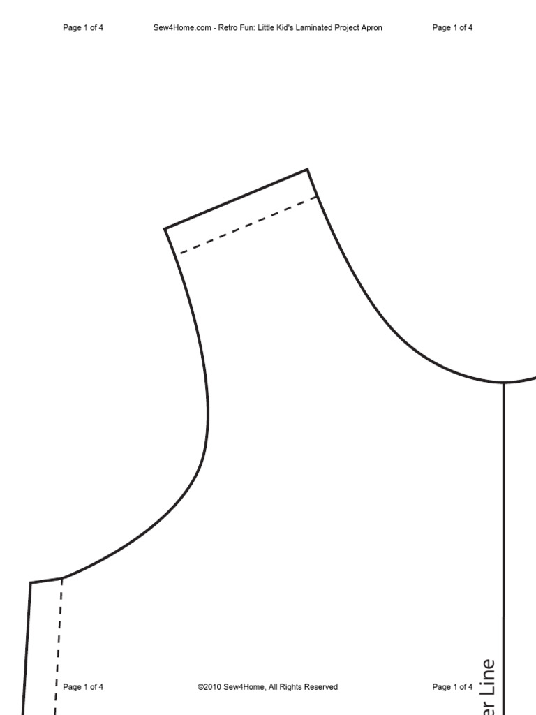 Retro Kids Laminated Project Apron | PDF