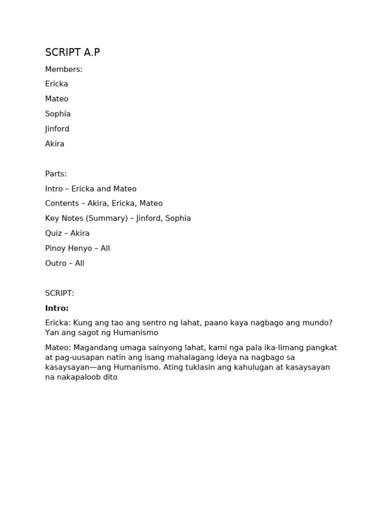 SCRIPT | PDF