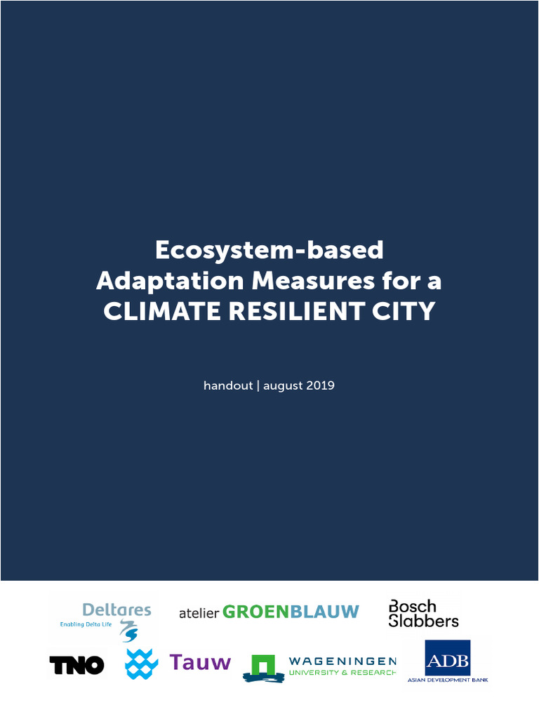Climate Resilience City Tool Handout Pdf Stormwater Surface Runoff