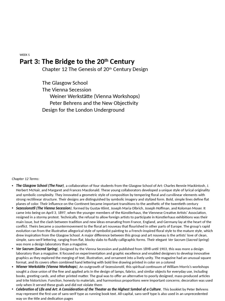 chp12 Genesisof20thCenturyDesign | PDF | Sans Serif
