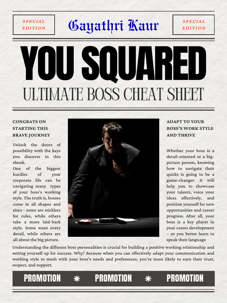 Ultimate Boss Cheat Sheet Guide | PDF | Decision Making | Mindset