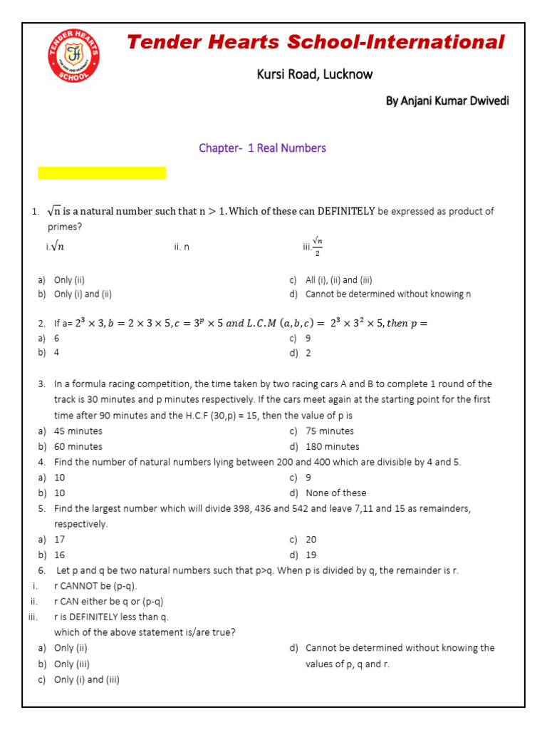 Class X Mathematics Chapter 1, 2, 3, 4 | PDF | Quadratic Equation ...