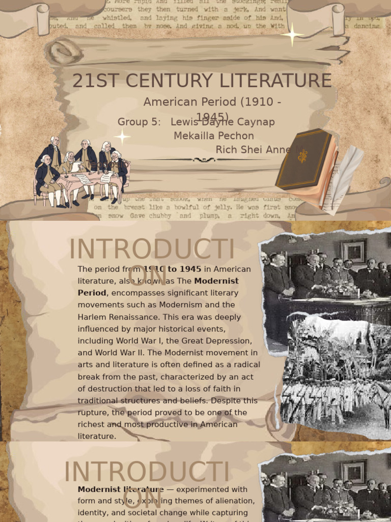 American Period Literature _20250202_222554_0000 | PDF | Poetry | Modernism