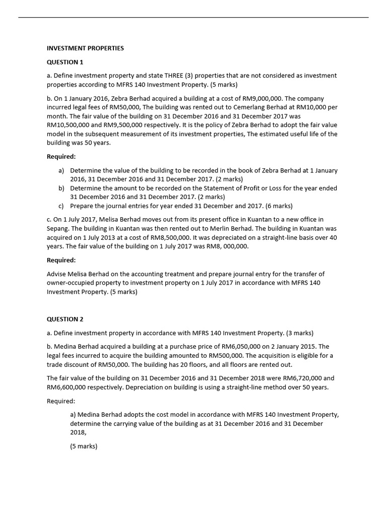 Investment Property Accounting Guide | PDF | Fair Value | Investing
