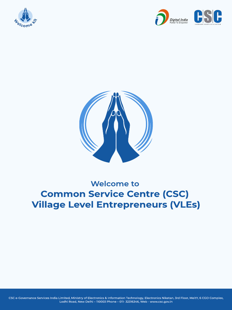 CSC Digital Seva Portal Guide for VLEs | PDF