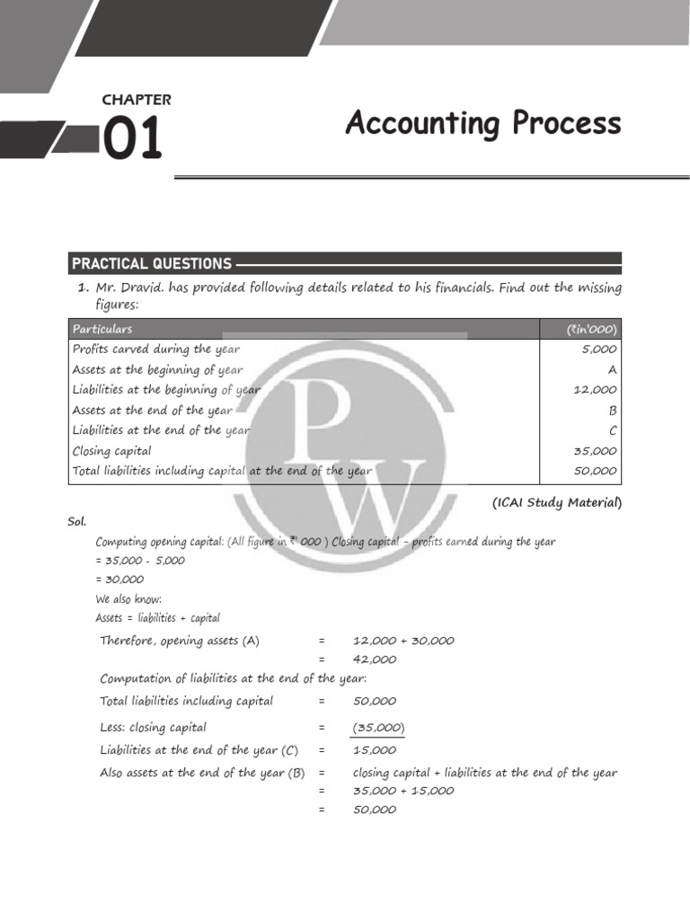 Financial Accounting Practice Questions Pdf Debits And Credits