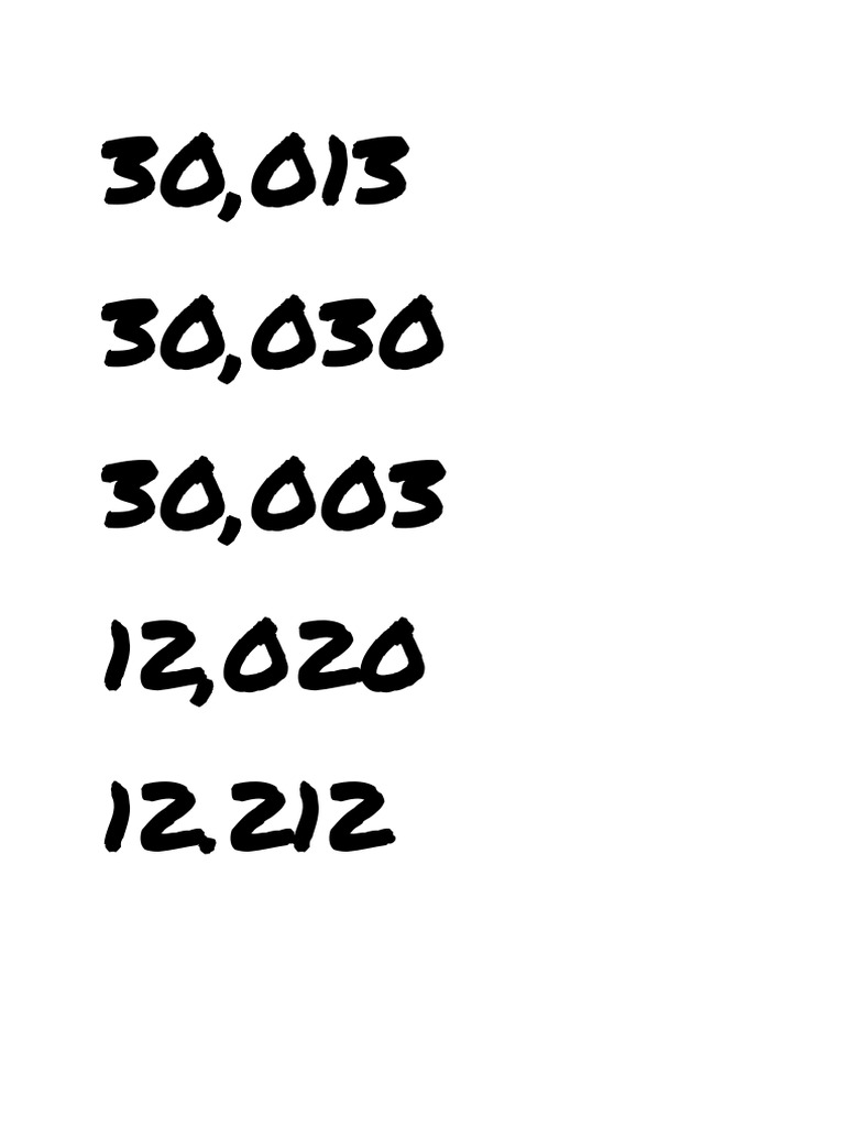 Numbers | PDF