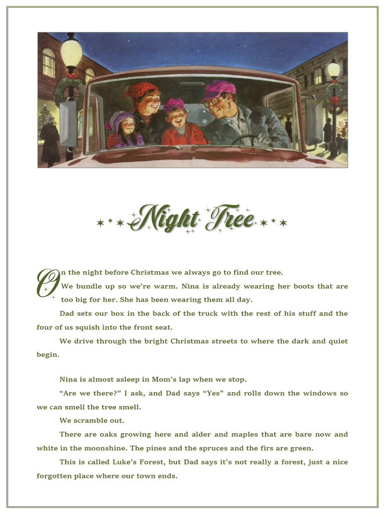Night Tree: A Christmas Tradition | PDF