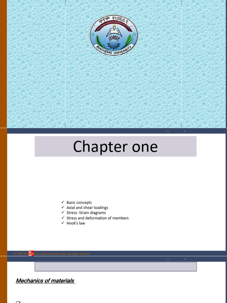 Chapter 1 Pdf Stress Mechanics Deformation Engineering