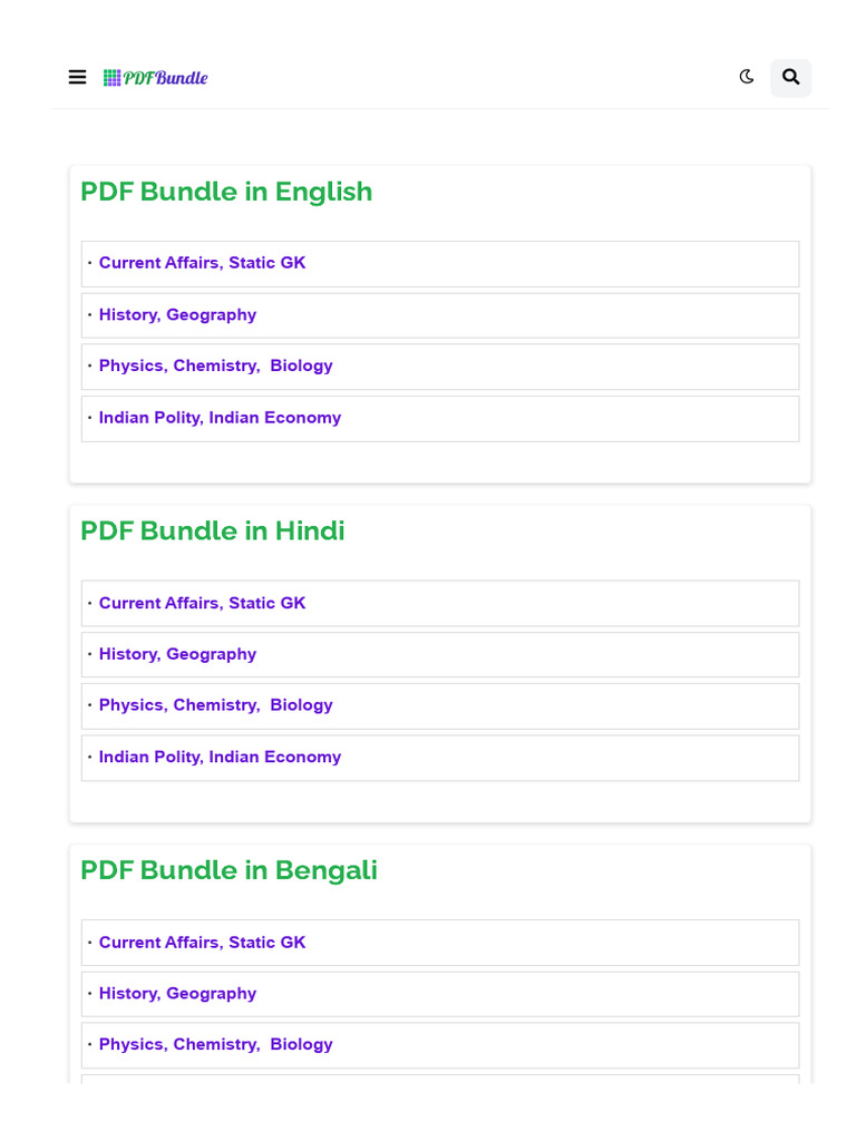 Comprehensive PDF Study Bundles | PDF