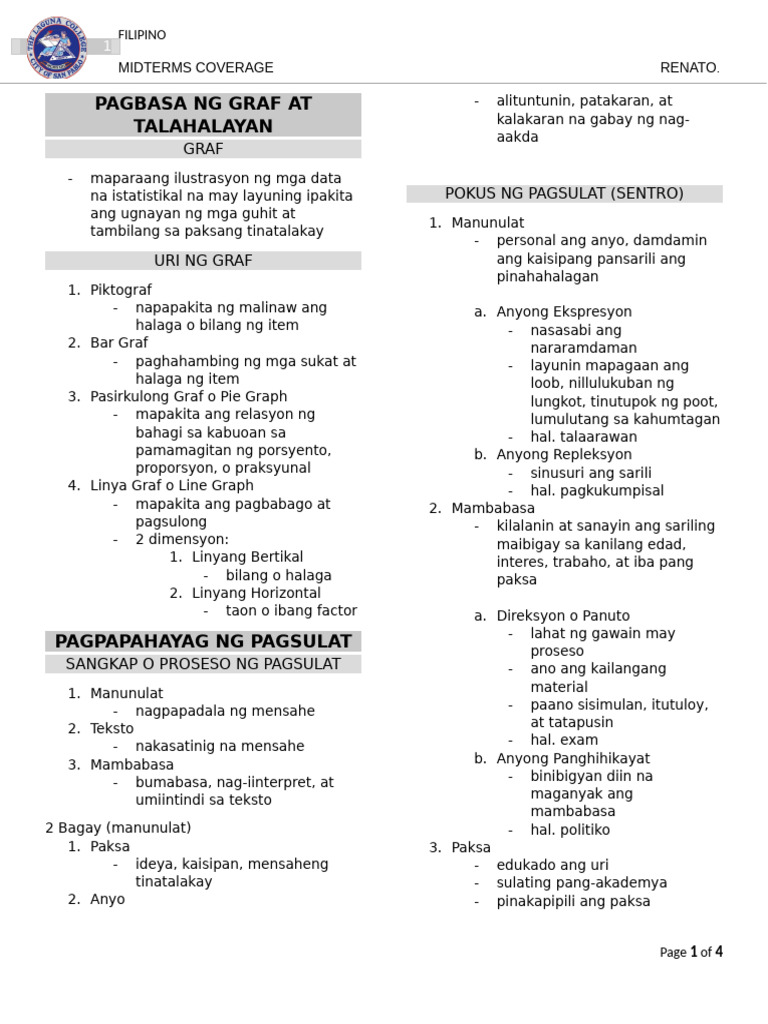 Fil Midterms | PDF