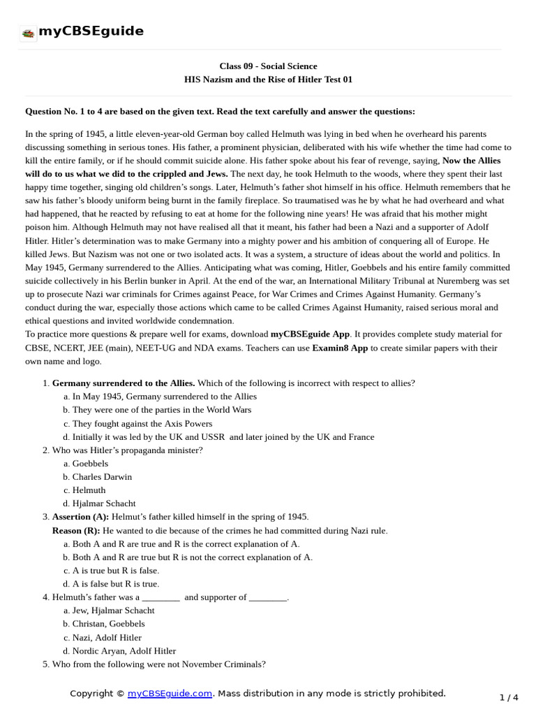 9 SST His Nazusmandtheriseofhitler tp01 | PDF | Nazi Germany | Adolf Hitler