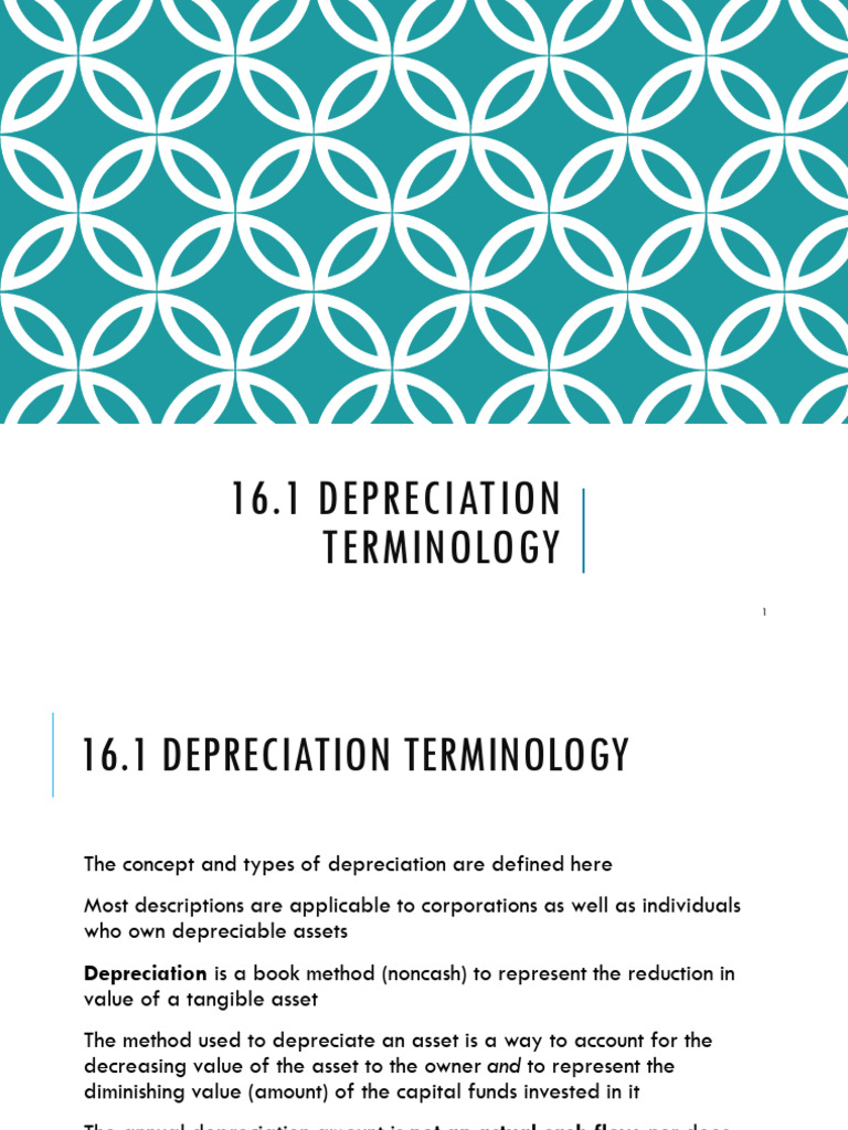 Understanding Depreciation Terminology | PDF | Depreciation | Book Value