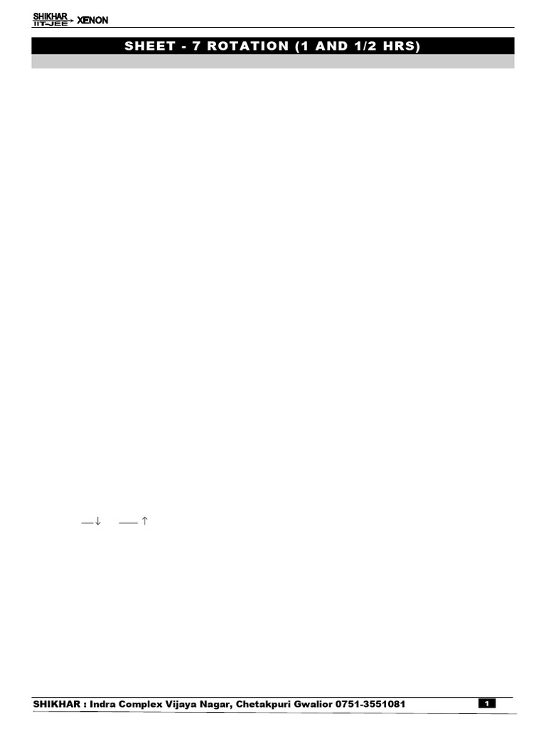 7-Rotation Solution | PDF