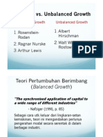 Balanced vs. Unbalanced Growth