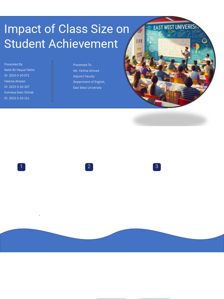 Class Size's Impact on Student Success | PDF | Teachers | Learning