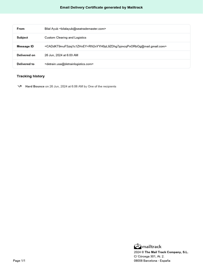 Custom Clearing and Logistics | PDF