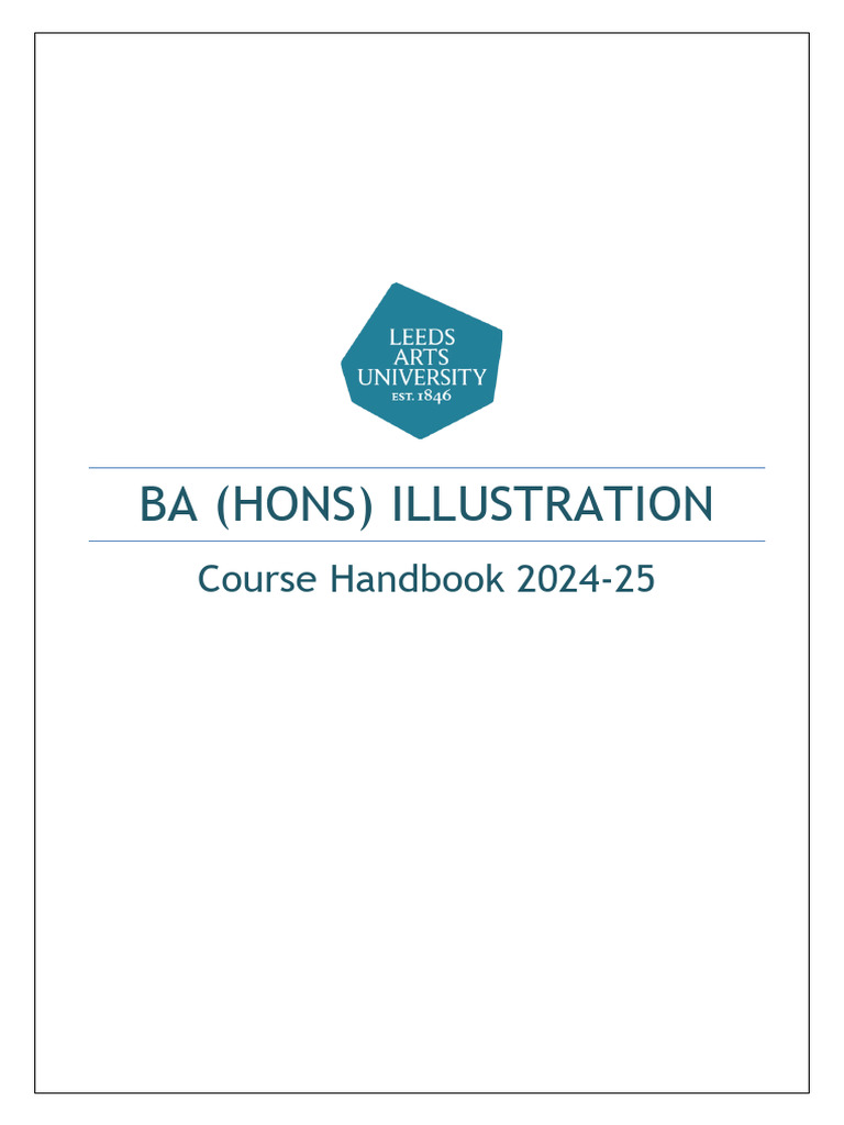 BA (Hons) Illustration Course Handbook 2024-25 | PDF | Educational ...