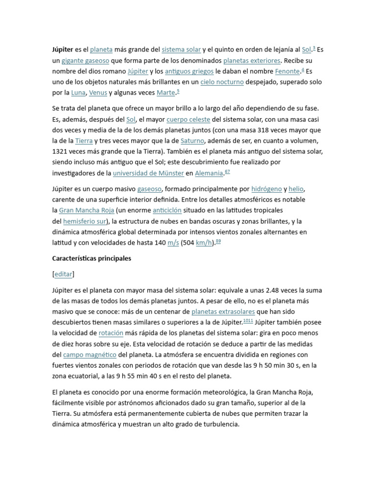 JUPITER | PDF | Júpiter | Planetas