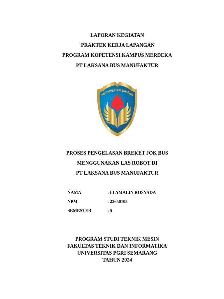 Proses Las Robot di PT Laksana Bus | PDF