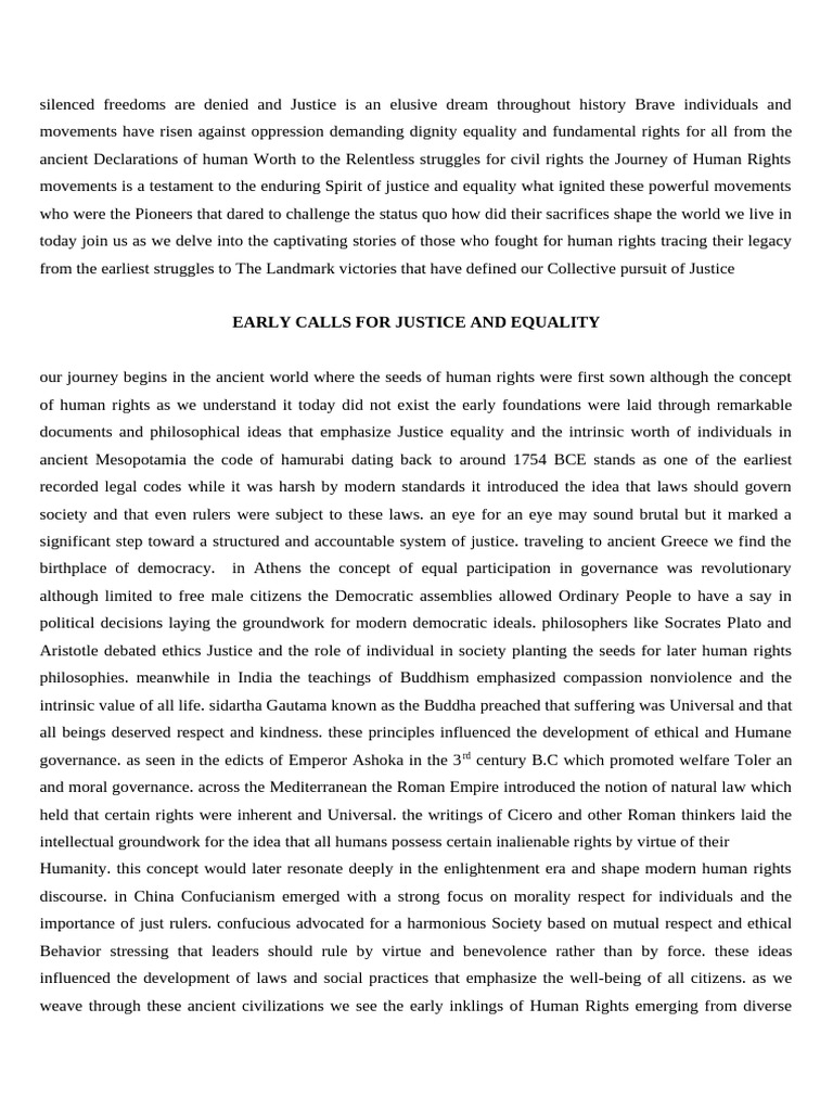 History of Human Rights Movements | PDF | Abolitionism | Human Rights