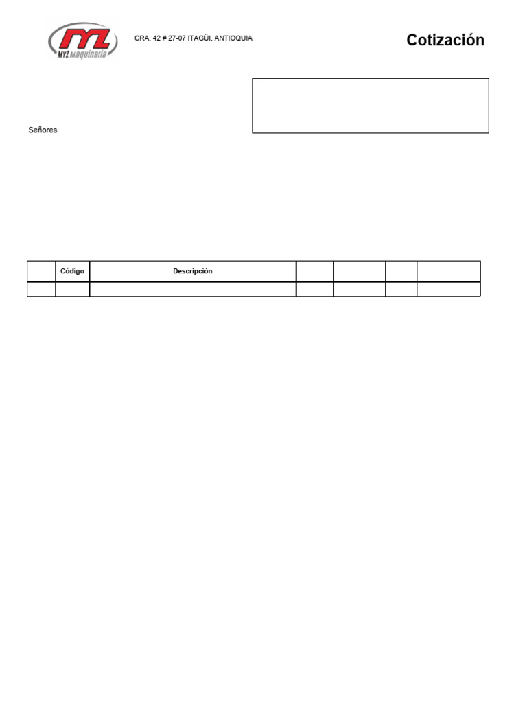 Myz-C-1035 Cotizacion Suministro de Ruedas | PDF