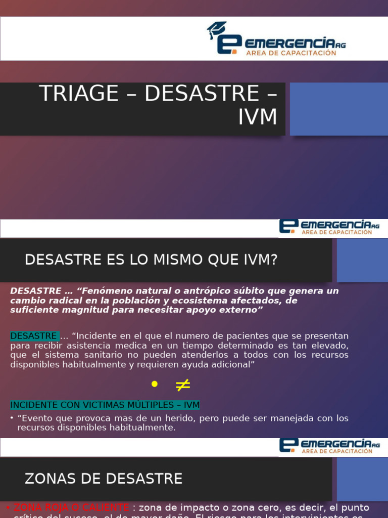 Triage – Desastre – Ivm | PDF