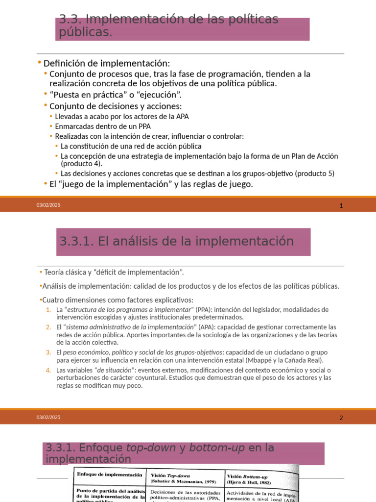 Implementación de Políticas Públicas | PDF | Economias