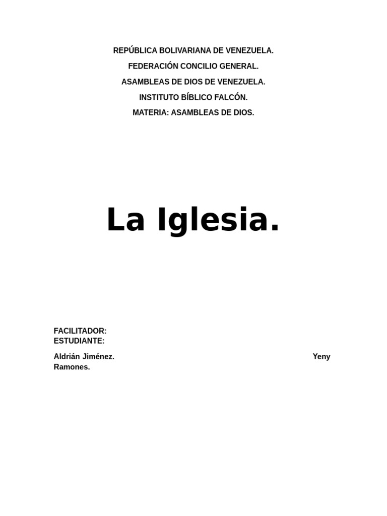 Evolución y Misión de la Iglesia Cristiana | PDF | Iglesia cristiana ...