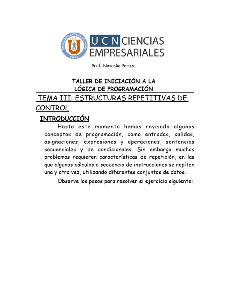 Tema III-E | PDF | Variable (informática) | Programa de computadora