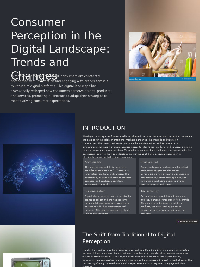 Consumer Perception in The Digital Landscape Trends and Changes | PDF ...