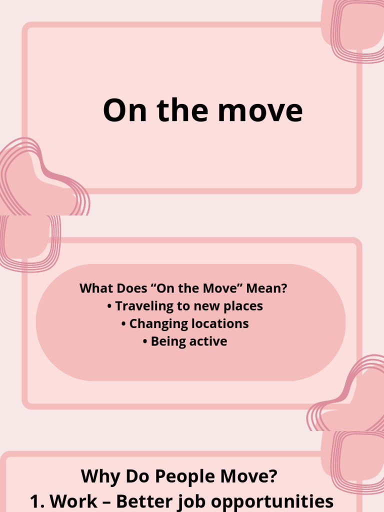 On The Move PDF | PDF