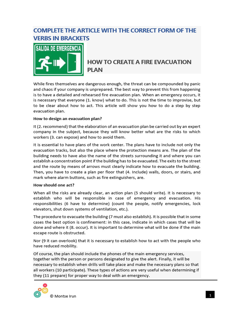 Creating a Fire Evacuation Plan | PDF | Emergency Evacuation | Emergency