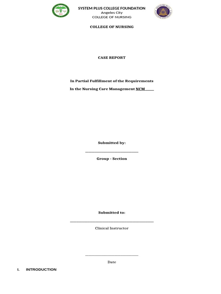 CASE-REPORT-FORMAT-BOOK-BASED | PDF | Nursing | Medical Diagnosis