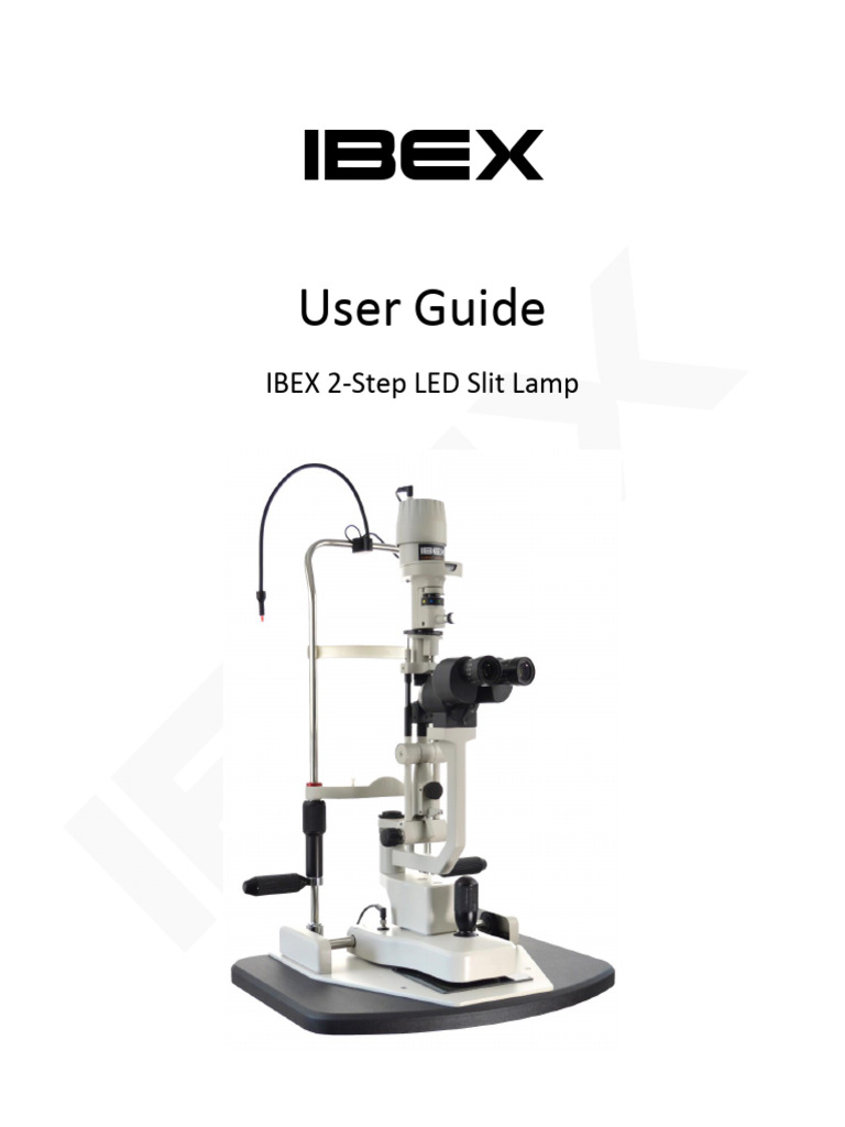 IBEX-2-Step-LED-Slit-Lamp Manual | PDF | Optics | Light