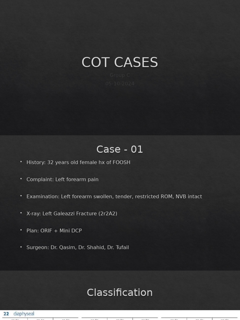 Orthopedic Case Studies and Treatments | PDF | Pelvis | Musculoskeletal ...