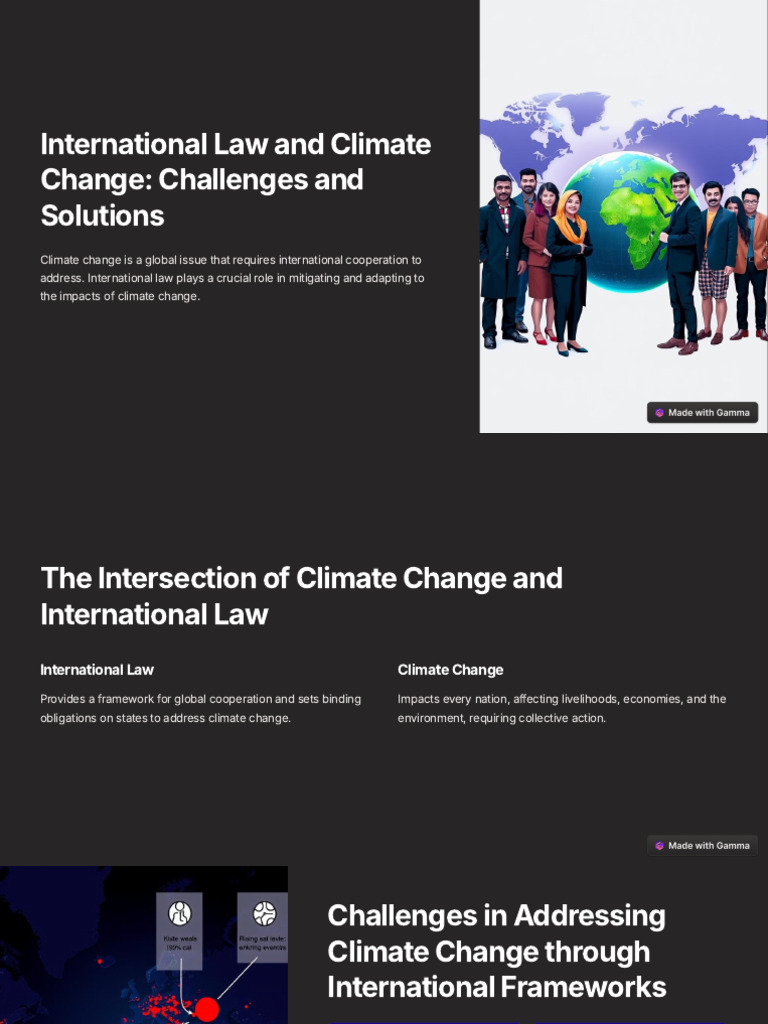 International Law's Role in Climate Action | PDF | Climate Change ...