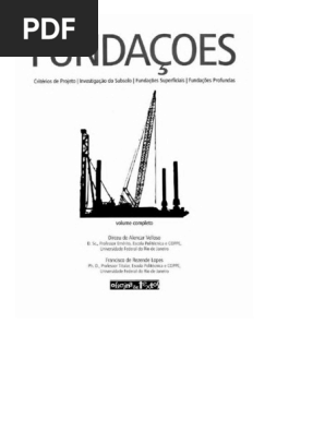 Fundações - Veloso e Lopes, Vol. Único, 2012 | PDF | Engenharia