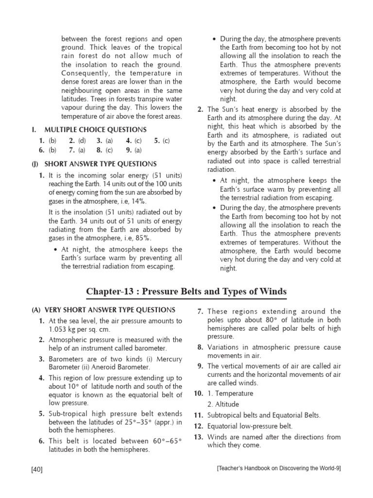 Grade - 9 Pressure Belts Chapter - 13 | PDF | Wound | Cyclone